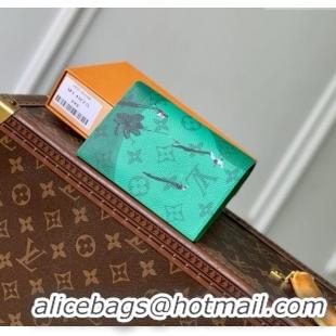 Traditional Specials Louis Vuitton Passport Cover in Coloured Monogram Canvas M14875 Green 2025