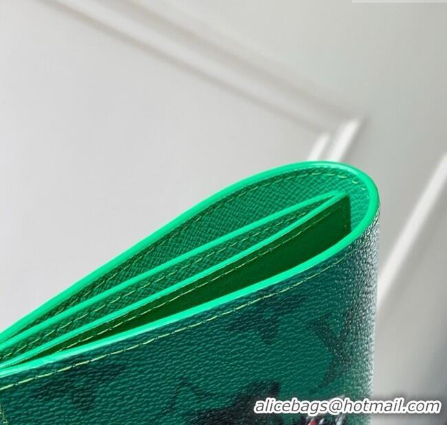 Traditional Specials Louis Vuitton Passport Cover in Coloured Monogram Canvas M14875 Green 2025