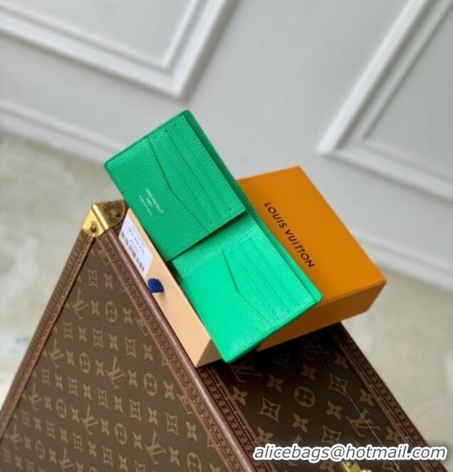 Traditional Specials Louis Vuitton Slender Wallet in Coloured Monogram Canvas M14878 Green 2025