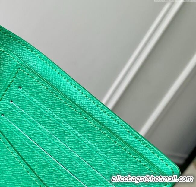 Traditional Specials Louis Vuitton Slender Wallet in Coloured Monogram Canvas M14878 Green 2025