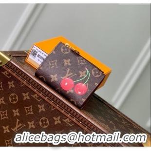 Famous Brand Louis Vuitton LV x TM Lisa Wallet in Monogram Cherry Canvas M13420 2025