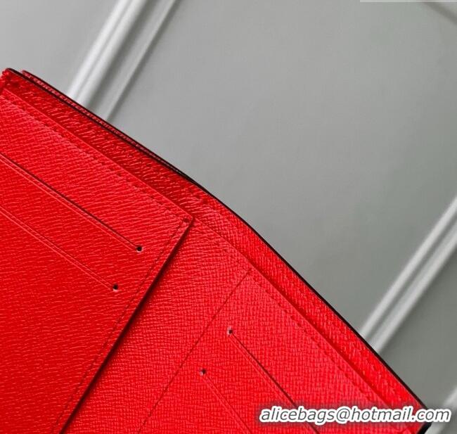 Famous Brand Louis Vuitton LV x TM Lisa Wallet in Monogram Cherry Canvas M13420 2025