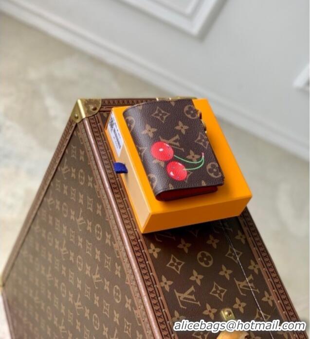 Famous Brand Louis Vuitton LV x TM Lisa Wallet in Monogram Cherry Canvas M13420 2025