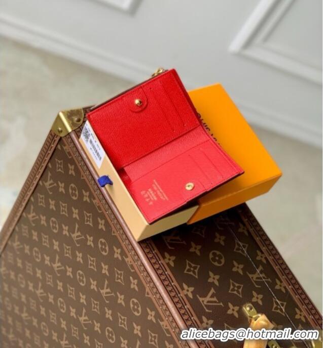 Famous Brand Louis Vuitton LV x TM Lisa Wallet in Monogram Cherry Canvas M13420 2025