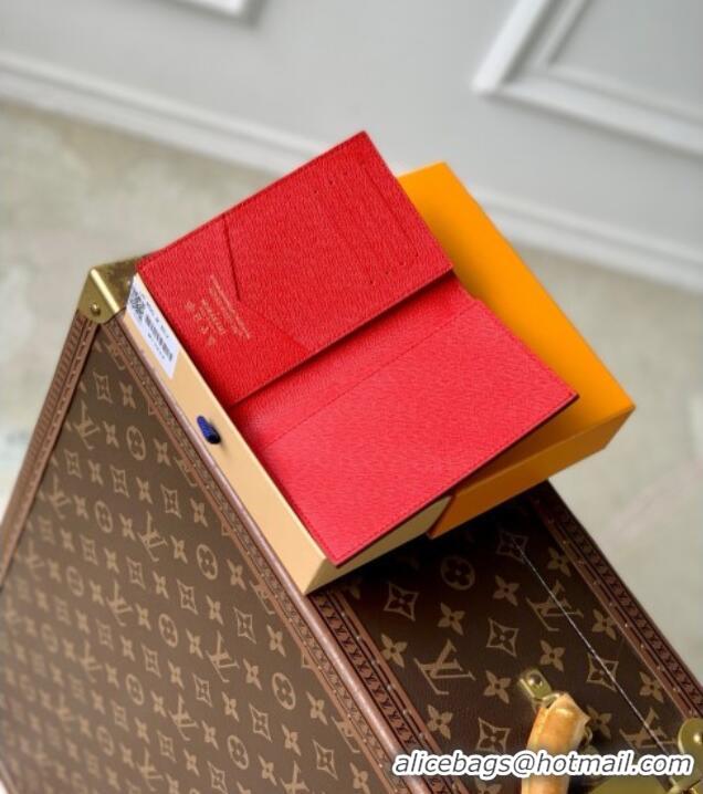 Top Grade Louis Vuitton LV x TM Passport Cover in Monogram Cherry Canvas M13424 2025