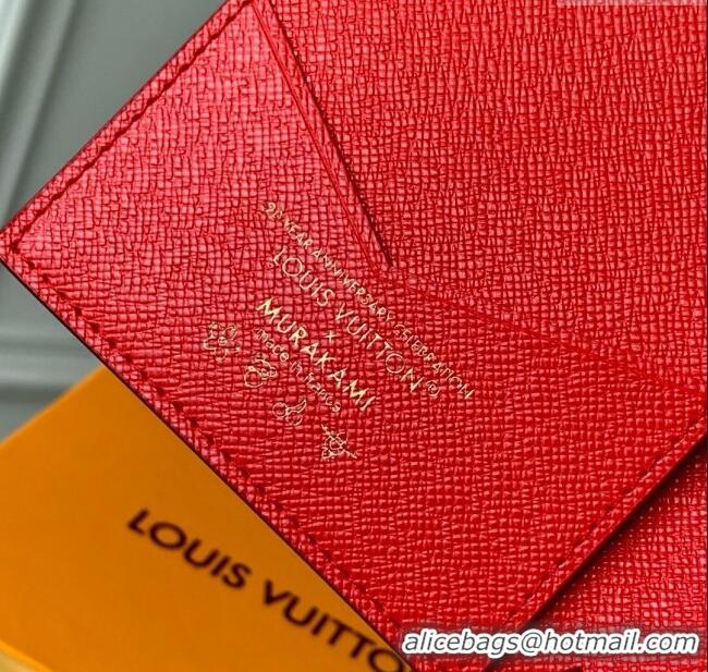 Top Grade Louis Vuitton LV x TM Passport Cover in Monogram Cherry Canvas M13424 2025