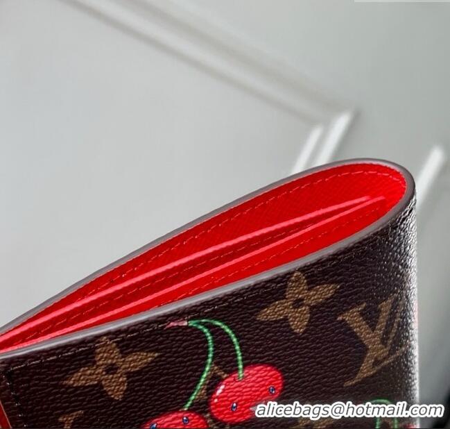 Top Grade Louis Vuitton LV x TM Passport Cover in Monogram Cherry Canvas M13424 2025