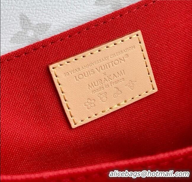 Trendy Design Louis Vuitton LV x TM Pochette Metis East West Bag in Monogram Cherry Canvas M14231 White 2025