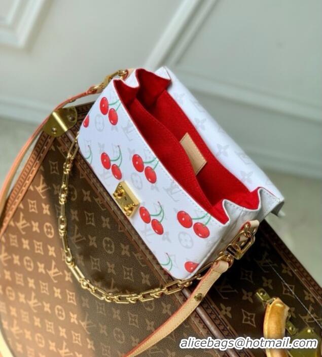 Trendy Design Louis Vuitton LV x TM Pochette Metis East West Bag in Monogram Cherry Canvas M14231 White 2025