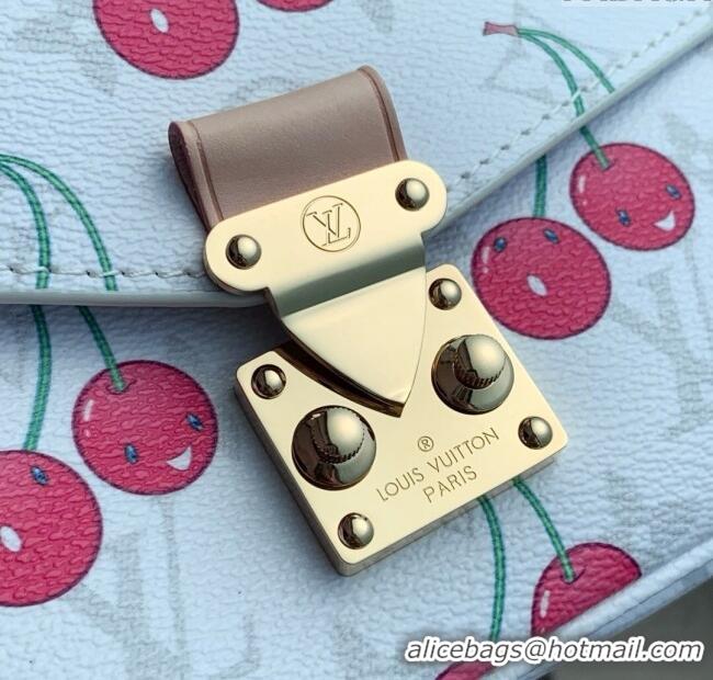 Trendy Design Louis Vuitton LV x TM Pochette Metis East West Bag in Monogram Cherry Canvas M14231 White 2025