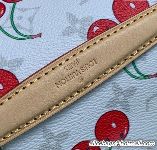 Trendy Design Louis Vuitton LV x TM Pochette Metis East West Bag in Monogram Cherry Canvas M14231 White 2025