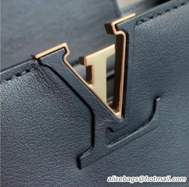 Famous Brand Louis Vuitton Capucines MM Souple Bag in Calf Leather M12924 Black 2025