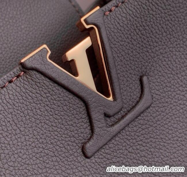 Promotional Louis Vuitton Capucines MM Souple Bag in Calf Leather M12927 Chocolate 2025