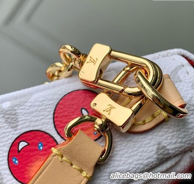 Affordable Price Louis Vuitton LV x TM Wallet On Chain Ivy Bag in Monogram Cherry Canvas M14239 White 2025