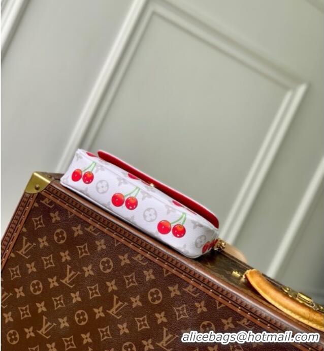 Affordable Price Louis Vuitton LV x TM Wallet On Chain Ivy Bag in Monogram Cherry Canvas M14239 White 2025