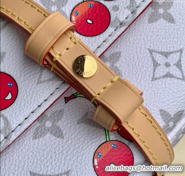 Affordable Price Louis Vuitton LV x TM Wallet On Chain Ivy Bag in Monogram Cherry Canvas M14239 White 2025