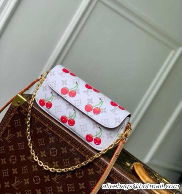 Affordable Price Louis Vuitton LV x TM Wallet On Chain Ivy Bag in Monogram Cherry Canvas M14239 White 2025