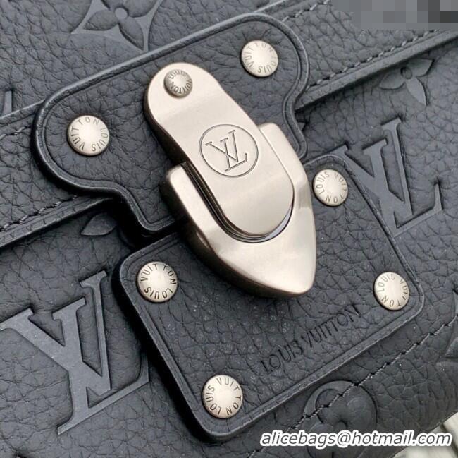 Top Quality Louis Vuitton Soul Trunk Bag in Taurillon Monogram Embossed Leather M13871 Black 2025