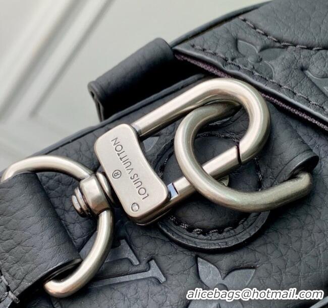 Top Quality Louis Vuitton Soul Trunk Bag in Taurillon Monogram Embossed Leather M13871 Black 2025