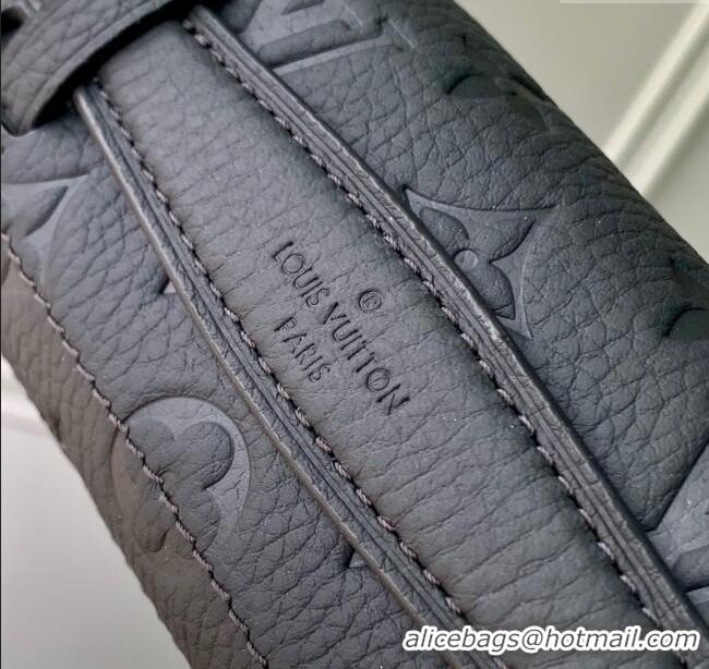 Top Quality Louis Vuitton Soul Trunk Bag in Taurillon Monogram Embossed Leather M13871 Black 2025