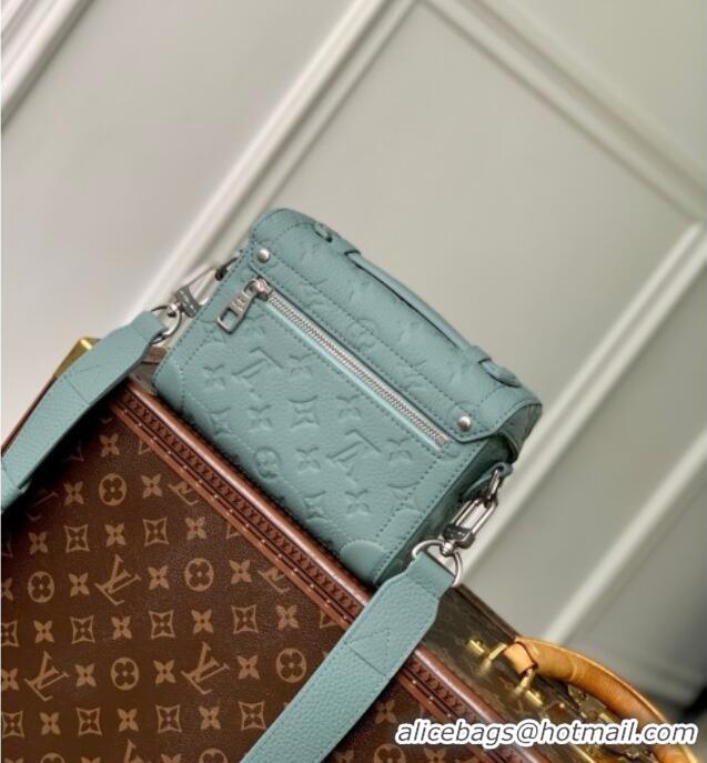 Super Quality Louis Vuitton Soul Trunk Bag in Taurillon Monogram Embossed Leather M13870 Misty Lake Green 2025