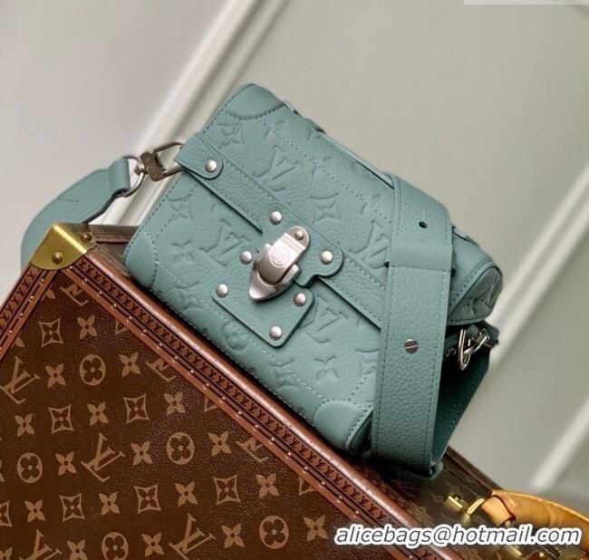 Super Quality Louis Vuitton Soul Trunk Bag in Taurillon Monogram Embossed Leather M13870 Misty Lake Green 2025