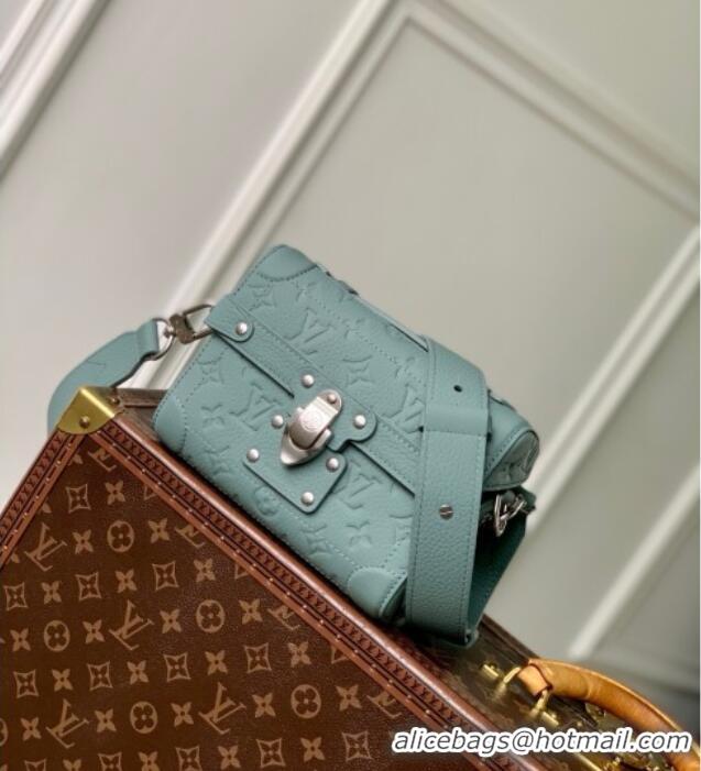 Super Quality Louis Vuitton Soul Trunk Bag in Taurillon Monogram Embossed Leather M13870 Misty Lake Green 2025