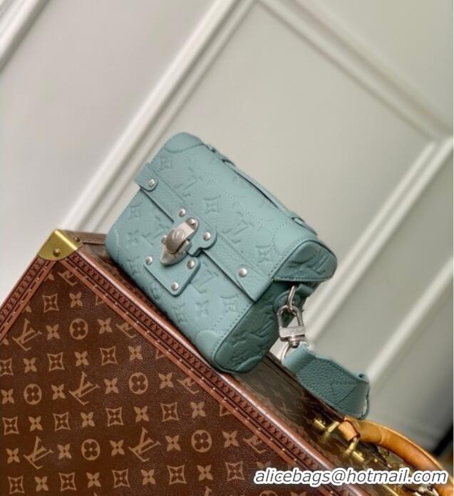 Super Quality Louis Vuitton Soul Trunk Bag in Taurillon Monogram Embossed Leather M13870 Misty Lake Green 2025
