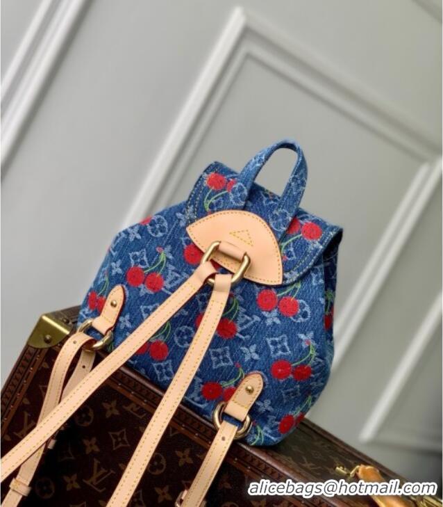 Popular Style Louis Vuitton LV x TM Venice NM Backpack in Monogram Cherry Denim M13679 2025