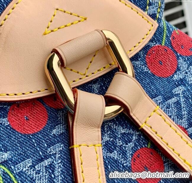 Popular Style Louis Vuitton LV x TM Venice NM Backpack in Monogram Cherry Denim M13679 2025