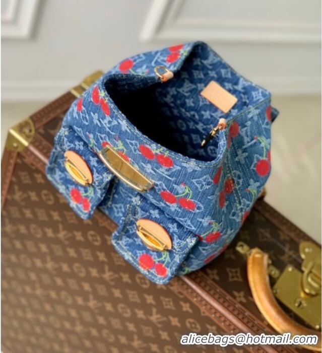 Popular Style Louis Vuitton LV x TM Venice NM Backpack in Monogram Cherry Denim M13679 2025