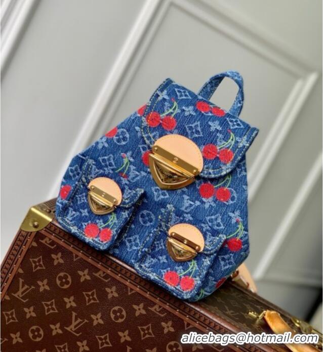 Popular Style Louis Vuitton LV x TM Venice NM Backpack in Monogram Cherry Denim M13679 2025