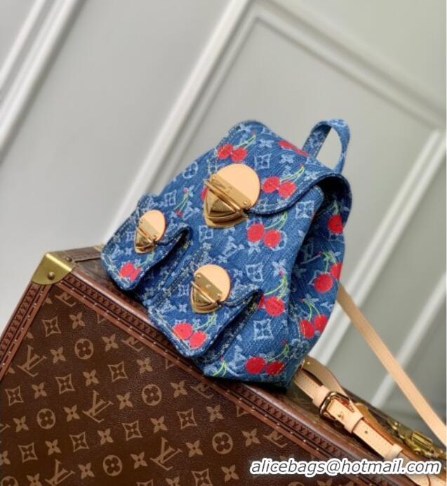 Popular Style Louis Vuitton LV x TM Venice NM Backpack in Monogram Cherry Denim M13679 2025