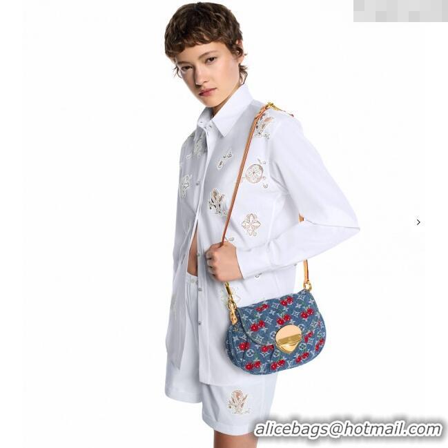 Famous Brand Louis Vuitton LV x TM Sunset Bag in Monogram Cherry Denim M13680 2025