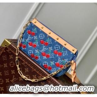 Top Quality Louis Vuitton LV x TM Pochette Accessoires in Monogram Cherry Denim M13994 2025
