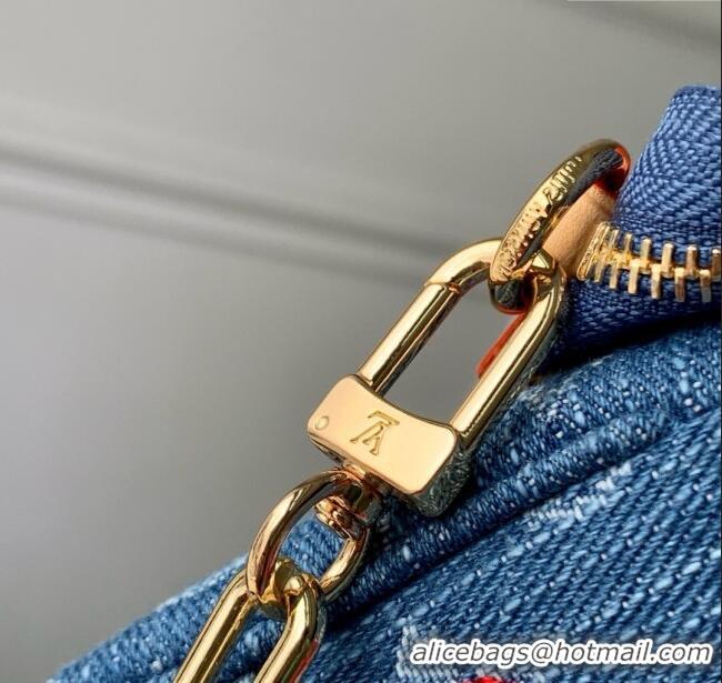 Top Quality Louis Vuitton LV x TM Pochette Accessoires in Monogram Cherry Denim M13994 2025