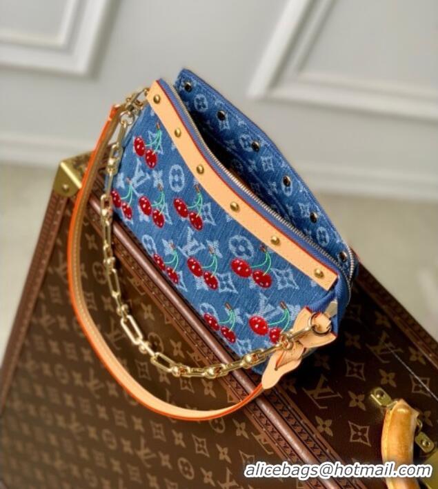 Top Quality Louis Vuitton LV x TM Pochette Accessoires in Monogram Cherry Denim M13994 2025