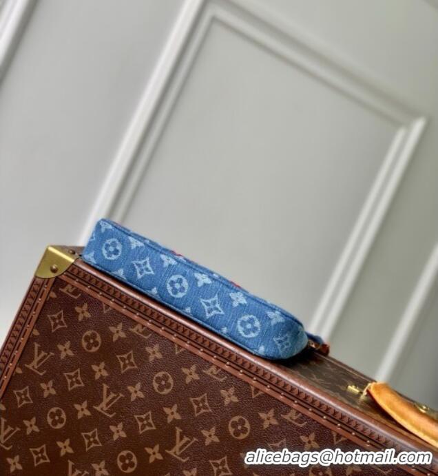 Top Quality Louis Vuitton LV x TM Pochette Accessoires in Monogram Cherry Denim M13994 2025