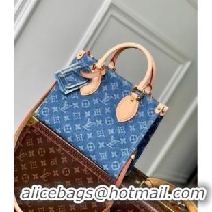Grade Quality Louis Vuitton OnTheGo PM Tote Bag in Monogram Denim M14633 2025