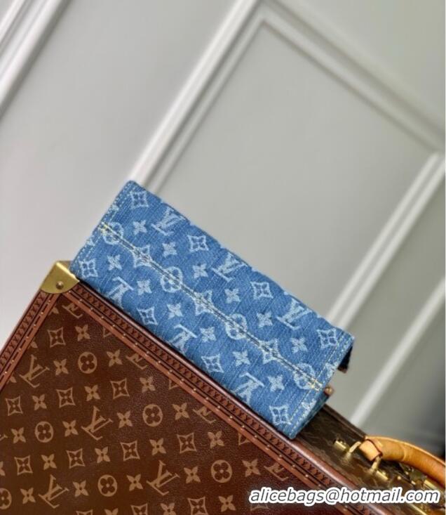 Grade Quality Louis Vuitton OnTheGo PM Tote Bag in Monogram Denim M14633 2025