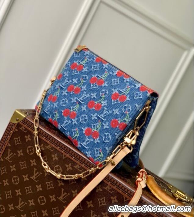 Best Quality Louis Vuitton LV x TM Coussin PM Bag in Monogram Cherry Denim M14978 2025