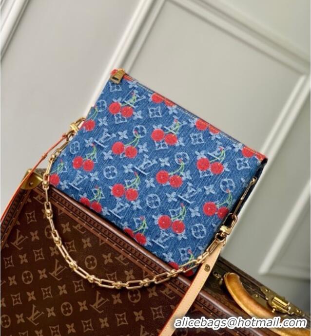Best Quality Louis Vuitton LV x TM Coussin PM Bag in Monogram Cherry Denim M14978 2025