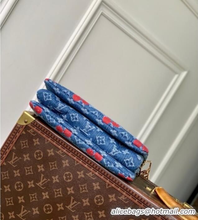 Best Quality Louis Vuitton LV x TM Coussin PM Bag in Monogram Cherry Denim M14978 2025