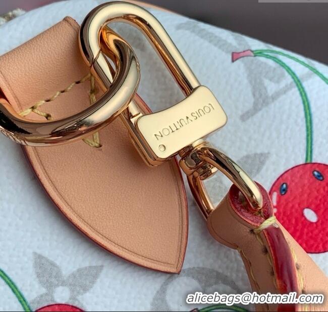 Louis Vuitton LV x TM Speedy Soft Bandouliere 30 Bag in Monogram Cherry Canvas M14238 White 2025