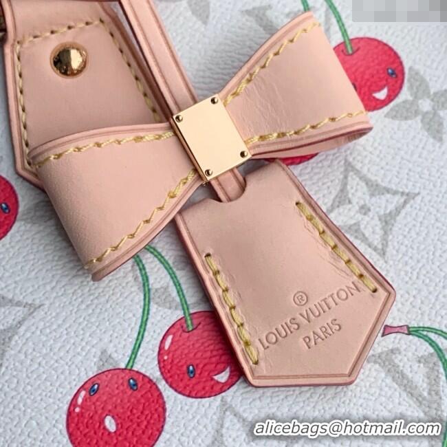 Promotional Louis Vuitton LV x TM Alma BB Bag in Monogram Cherry Canvas M14234 White 2025