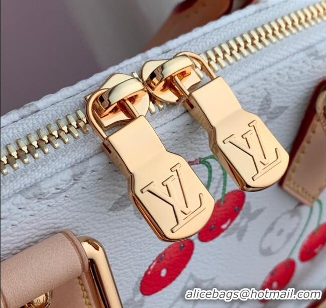 Promotional Louis Vuitton LV x TM Alma BB Bag in Monogram Cherry Canvas M14234 White 2025