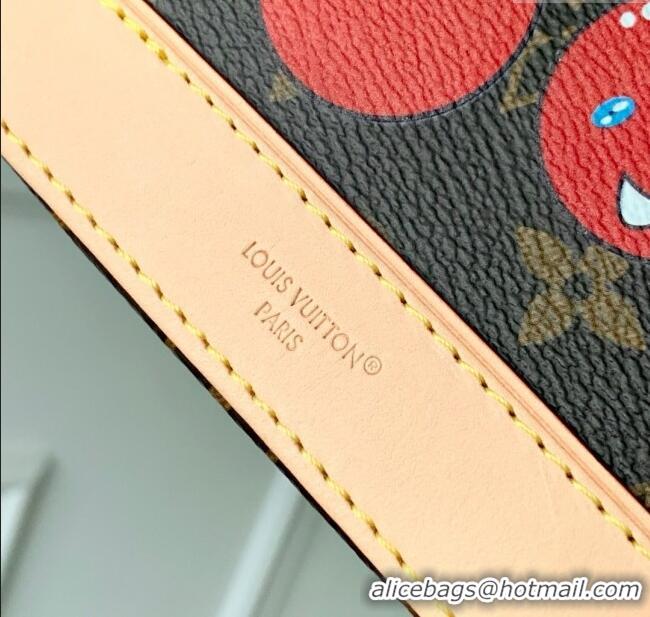 Top Quality Louis Vuitton LV x TM Nano Alma Bag in Monogram Cherry Canvas M13416 Brown 2025