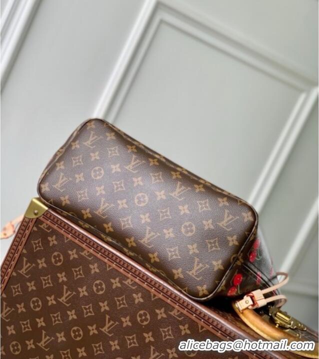 Famous Brand Louis Vuitton LV x TM Neverfull MM Bag in Monogram Cherry Canvas M13263 2025