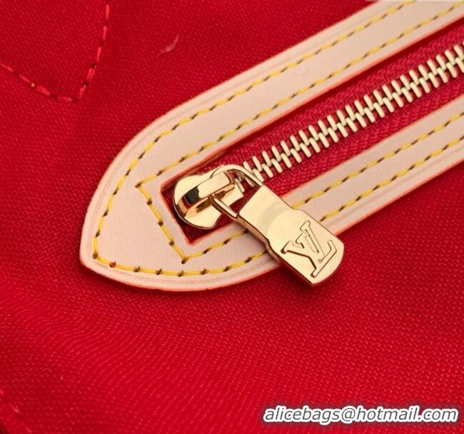 Famous Brand Louis Vuitton LV x TM Neverfull MM Bag in Monogram Cherry Canvas M13263 2025