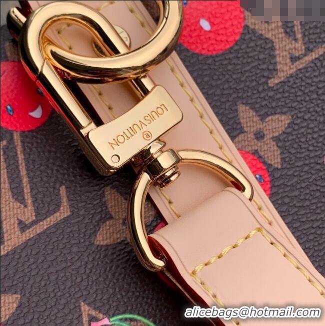 Famous Brand Louis Vuitton LV x TM Keepall Bandouliere 45 Bag in Monogram Cherry Canvas M13764 Brown 2025